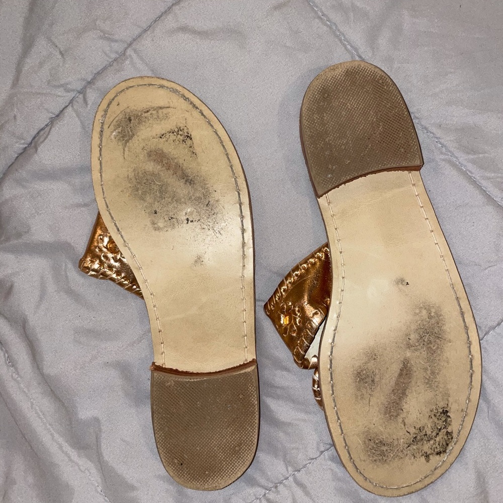 ROSE GOLD JACK ROGERS SANDALS - Picture 3 of 3